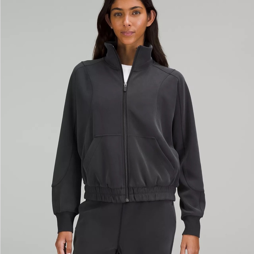 Lululemon Softstreme Funnel Neck Zip Up Hoodie Sz 12